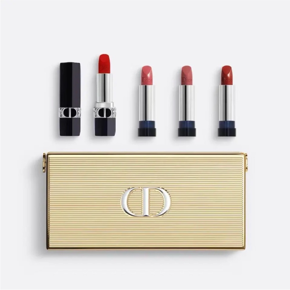 Brand New Dior Limited Edition Rouge Minaudiere Clutch.